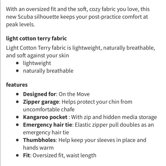 NWT Lululemon Scuba Oversized Half Zip Hoodie Black Size XS/S - Picture 8 of 9